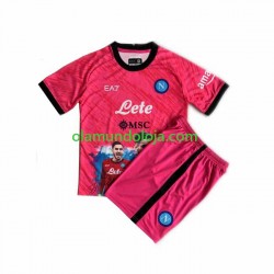 Camisola Napoli Face Game Alex Meret 1 Guarda-redes Criança Equipamento Primeiro 2022-2023 Manga Curta